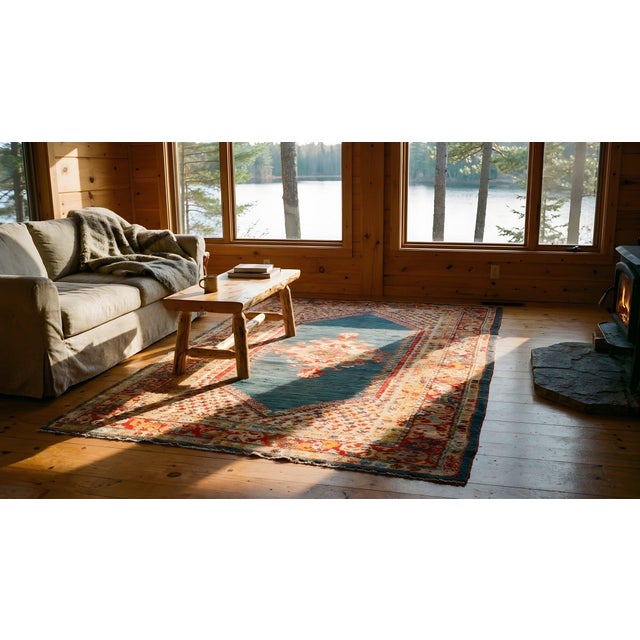 Late 19th Century Turkish Angora Oushak Carpet ( 5' 2'' x 9' 4'' - 157 x 284 ) For Sale - Image 14 of 14