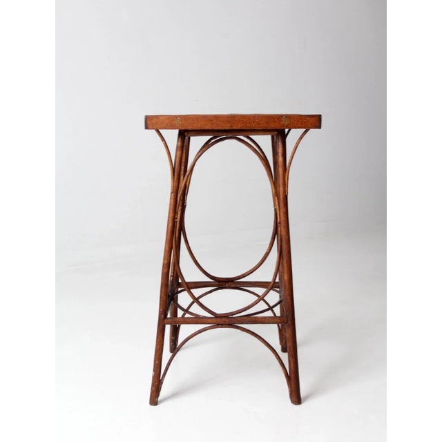 Antique Rustic Twig Side Table For Sale - Image 9 of 12