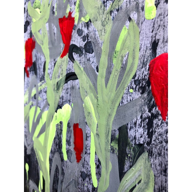 2020s “Dark Garden” Contemporary Original Painting on Paper by CL Auker For Sale - Image 5 of 7