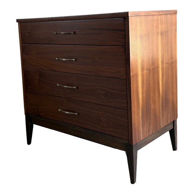 1960s Refinished Mid Century Modern Bachelors Chest For Sale