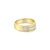 Contemporary Double Row Diamond Wedding Band .75cttw 14K Yellow Gold, Size 6 For Sale - Image 3 of 3