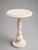 Not Yet Made - Made To Order Handcrafted Travertine Marble Side Table 15" Round X 24"h | Stone Accent Table For Sale - Image 5 of 9