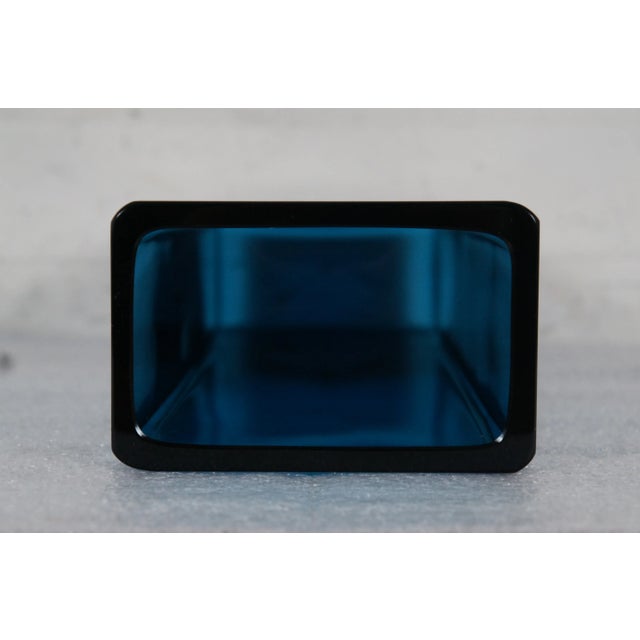 1965 Mid-Century Sven Palmqvist Orrefors Pa Expo Cobalt Blue Flower Vase For Sale - Image 6 of 11