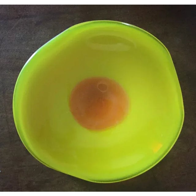 Glass Mid-Century Modern Murano Cased Glass Bowl For Sale - Image 7 of 13