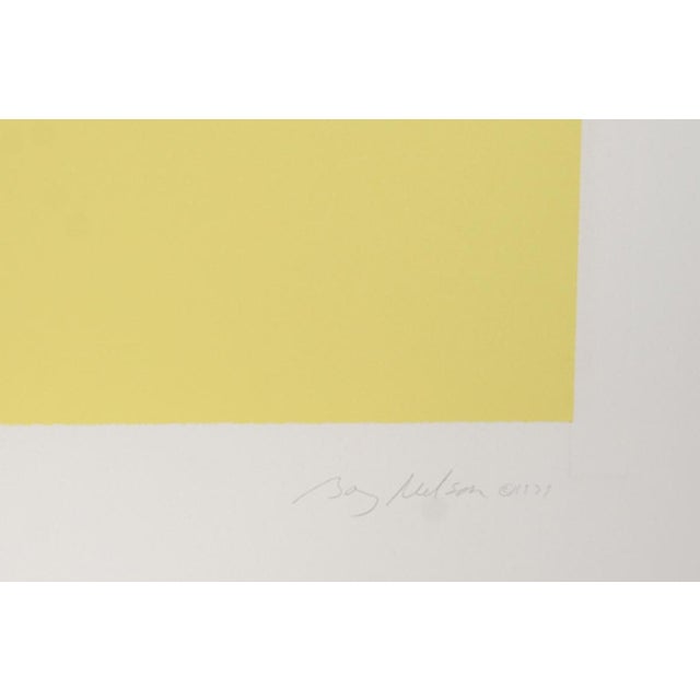 This etching with aquatint, titled "Rouge Unchartered," was created the artist, Barry Nelson, in 1979. It is edition...