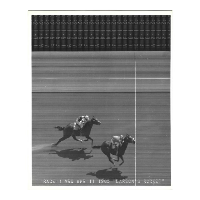 1965 Larson's Rocket Horse Race Finish Photograph For Sale