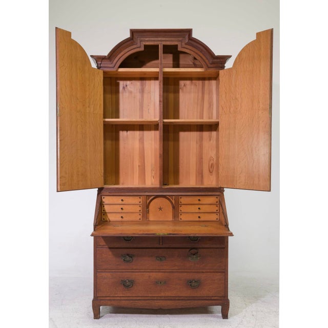 Swedish Secretary Bookcase / Desk - 86.5 in tall x 43 x 21. We estimate the age of this piece to be early 1900s.