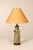 High Quality American Made Ephraim Faience Pottery Table Lamp Featuring A Handcrafted Ceramic Base With Architectural Form...