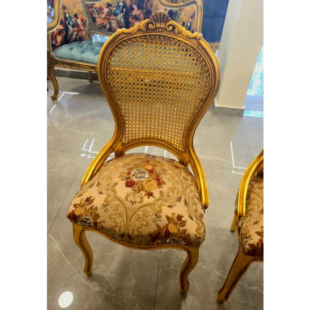 Bring timeless French elegance to your interiors with this exquisite Louis XV style chair, featuring a beautifully...