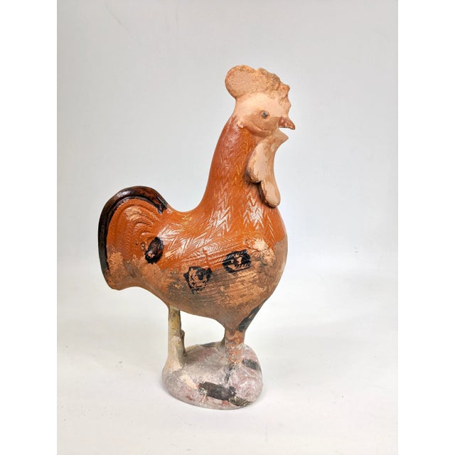 19th Century Antique Terra Cotta Rooster For Sale - Image 9 of 9