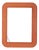 Vintage Orange Wall Mirror by Carrara Matt, 1970s For Sale