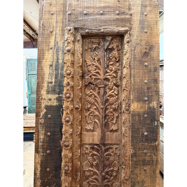 Bring timeless artistry and cultural heritage into your home with this exquisite Antique Indian Door Panel, masterfully...
