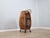 1960s Vintage Italian Rattan Barrel Bar Cart, 1960s For Sale - Image 5 of 12