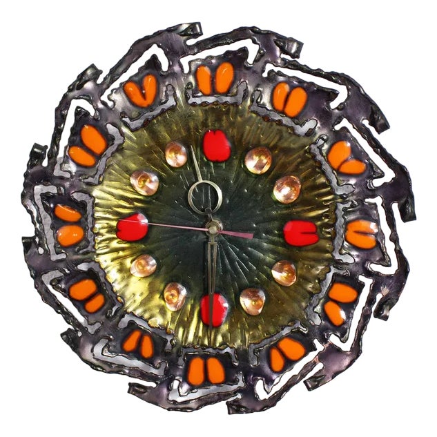 Horloge Mural by Franco Bastianelli, Italy Studioura, 1960s For Sale