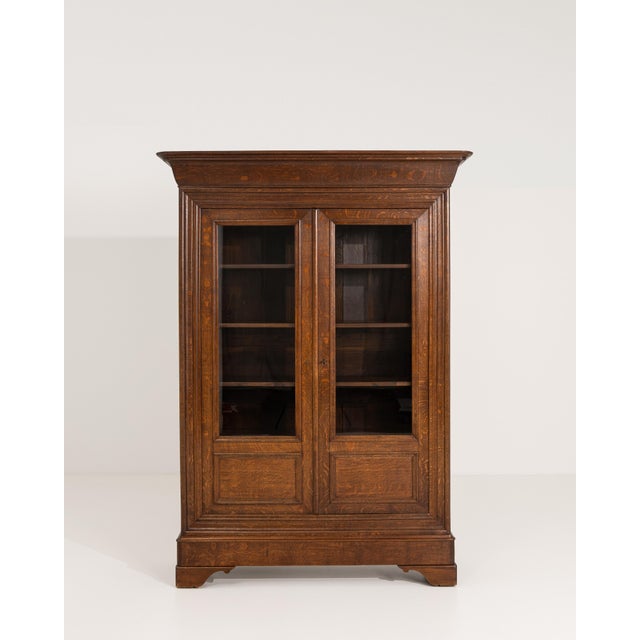 Oak Louis Philippe Vitrine For Sale - Image 9 of 13