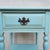 1950s Vintage Nightstand Painted Pale Blue For Sale - Image 10 of 12