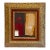 “Romantic” Abstract Art in 1860's Antique Frame, Transitional Living Room Art by JTS For Sale