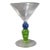 Vintage Richard Jolley Figural Bombay Sapphire Gin Martini Glass For Sale