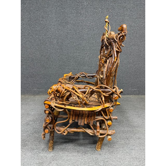 1930s 1937 Old Hickory Company Presentation "The Dog Chair" For Sale - Image 5 of 18