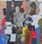 Modern "Antica Roma" - Mid-Century Abstract Collage With Figures by James Coughlin For Sale - Image 3 of 4