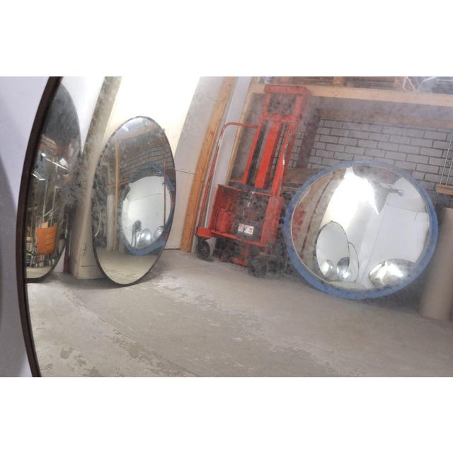 Large Vintage Convex Mirror, 1950s For Sale - Image 4 of 13