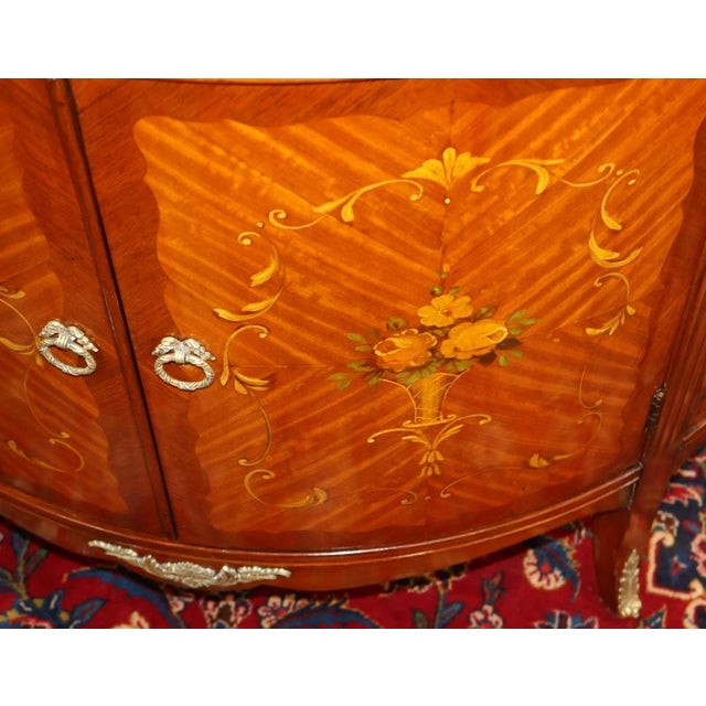 Early 20th Century French Louis XV Marble Top Paint Decorated Chest Commode For Sale - Image 15 of 17