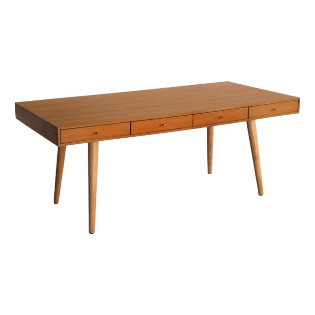 Vintage Danish Wooden Dining Table, 1980s For Sale