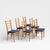 Wood Set of Six Mid-Century Modern Ladderback Dining Chairs With New Upholstery For Sale - Image 7 of 18