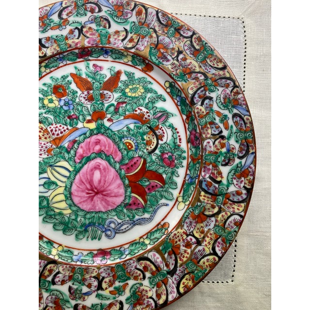 Ceramic Hand Painted Japanese Porcelain Thousand Butterflies Plate For Sale - Image 7 of 7