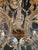 Glass 1920s Art Nouveau Maria Theresa Crystal Chandelier Lustre Brass Glass Antique For Sale - Image 7 of 9