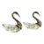 Vintage French Swan Salt Cellars - Pair For Sale