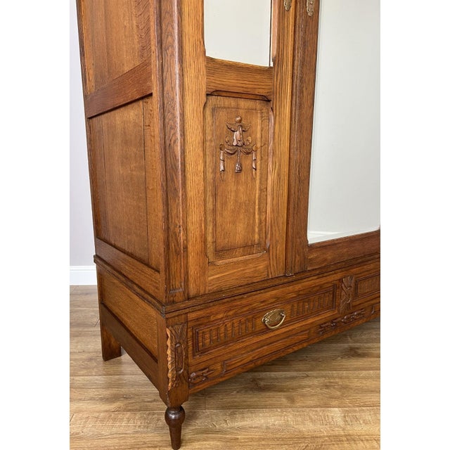 French Wardrobe in Oak For Sale - Image 6 of 18