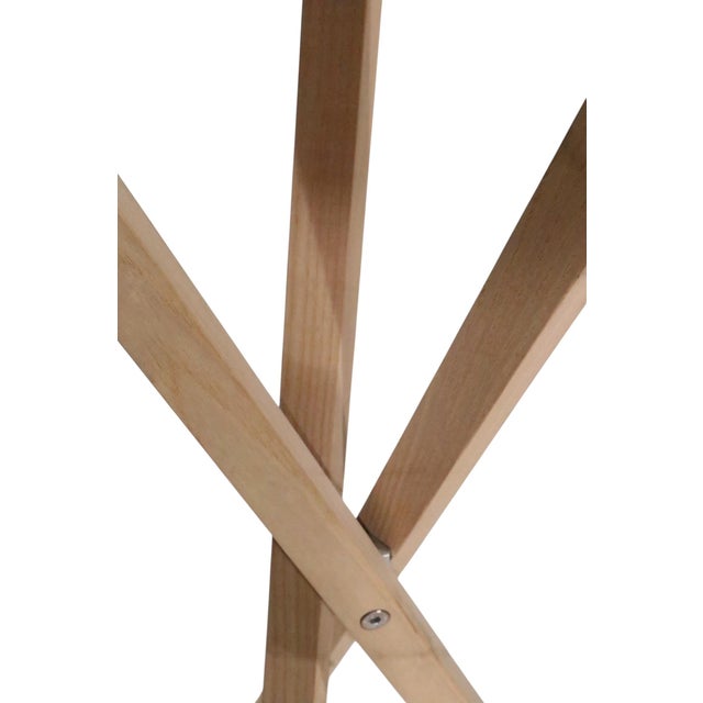 Architectural Designer Folding Coat Tree Rack Retailed by Stillfried N. Y. C. For Sale - Image 9 of 12
