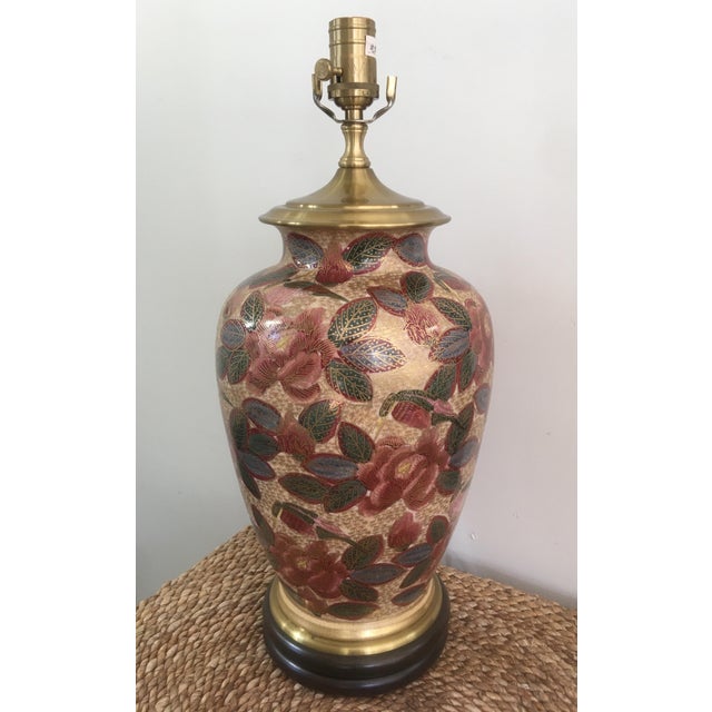 Vintage Wildwood Ginger Jar Lamp Signed E. Taniguchi Chairish