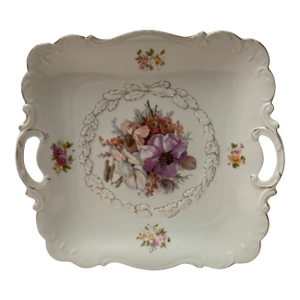 Vintage Pm Floral Serving Tray Bavaria, Germany