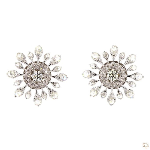 This pair of drop earrings from our contemporary estate collection centers on a 1.64-carat diamond in a round brilliant...