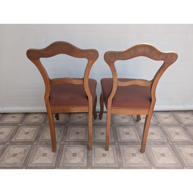 Biedermajer Chairs in Beech Wood with Springs, Set of 6 For Sale - Image 14 of 18