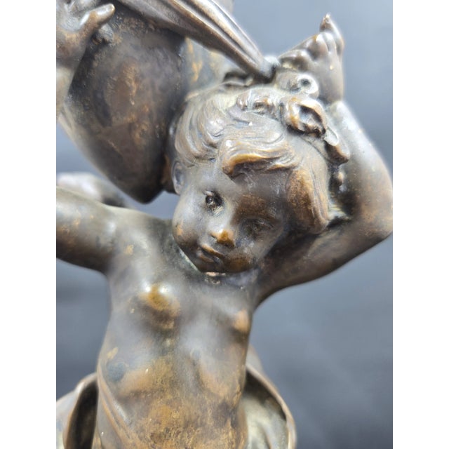 Late 20th Century Vintage French Bronze Sculpture of Psyche by Auguste Moreau For Sale - Image 9 of 12