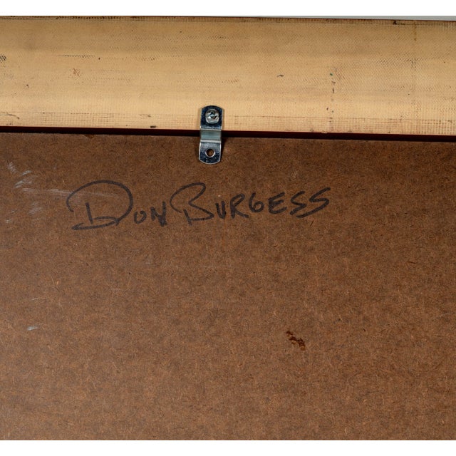 Mid 20th Century Seascape Oil on Board, Don Charlie Burgess For Sale - Image 5 of 5