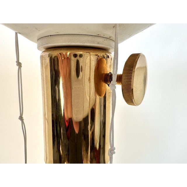 Space Age Height Adjustable 4-Light Floor Lamp with Op Art Graphic Design and Wire Base from Kinkeldey, Germany, 1970s For Sale - Image 18 of 18