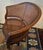 20th Century Louis XV Half-Moon Rattan and Hardwood Armchair For Sale - Image 12 of 16