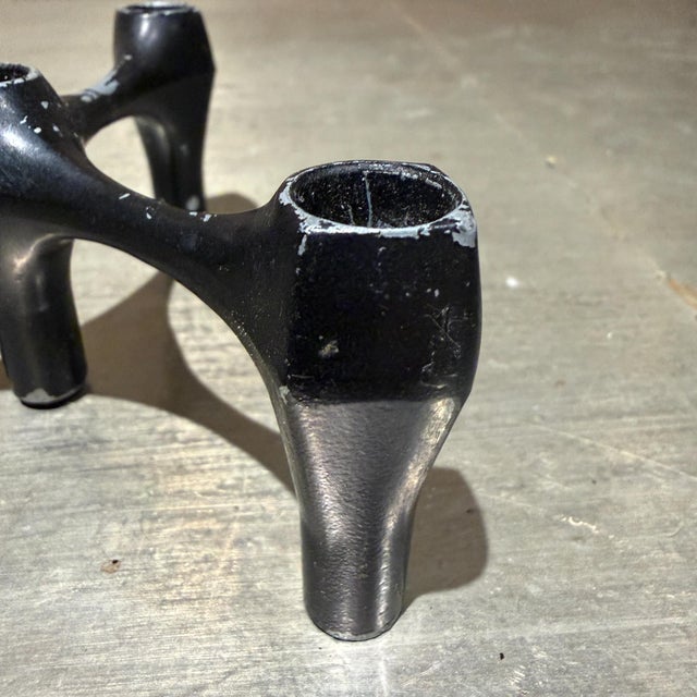 Vintage Candle Holder Cast Alluminum Mid Century Modern Laurids Longborg Era For Sale - Image 11 of 11