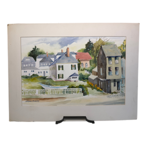 "Downtown Cohasset" Watercolor by Patricia McCarthy