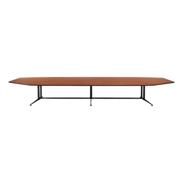 Wood Dining or Conference Table, 1970 For Sale