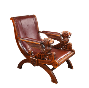 Antique Continental Armchair in Walnut, 1880