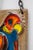 Blue Glazed Parrot Wall Hanging Tile, 1960s For Sale - Image 8 of 12