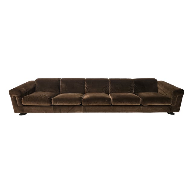 D120 Five-Seater Sofa by Valeria Borsani and Alfredo Bonetti for Tecno, 1966 For Sale