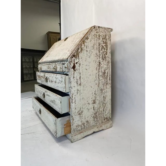 Early 19th Century Early 19th Century Painted English Secretary Desk For Sale - Image 5 of 11