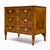 Late 19th Century Italian Neoclassical Walnut and Marquetry Three-Drawer Commode For Sale - Image 5 of 9