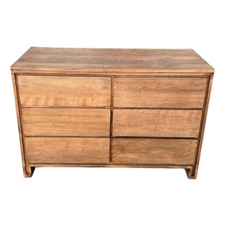 Refinished Solid Wood Mid-Century Modern Six-Drawer Dresser by Conant Ball For Sale